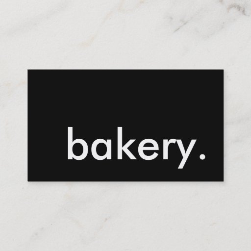 Customizable bakery. business card template