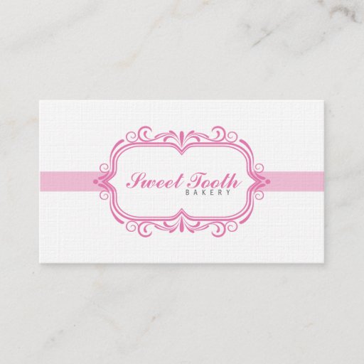 Customizable Bakery Business Card