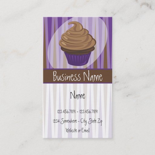 Customizable Bakery Business Card