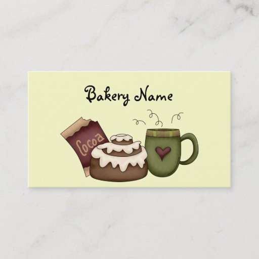 Customizable Bakery Business Card