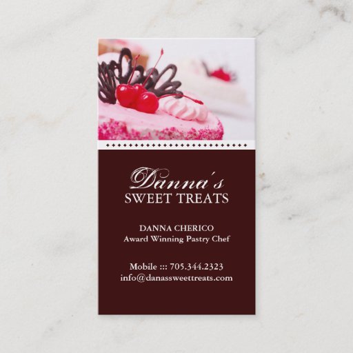 Customizable Bakery Business Card