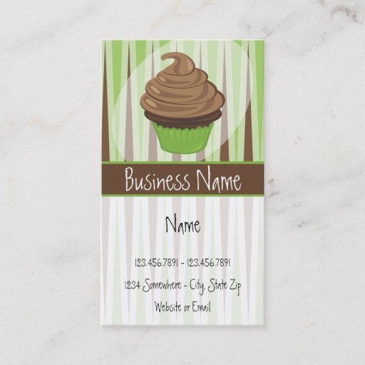 Customizable Bakery Business Card