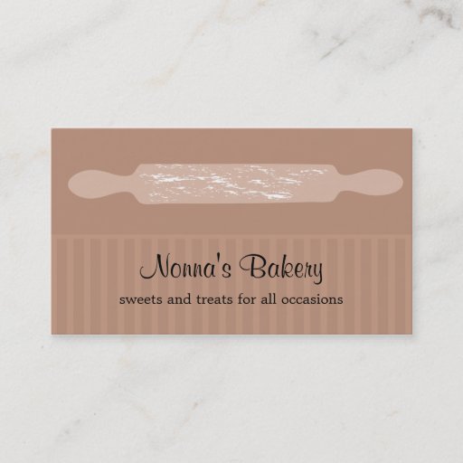 Customizable Bakery Business Card
