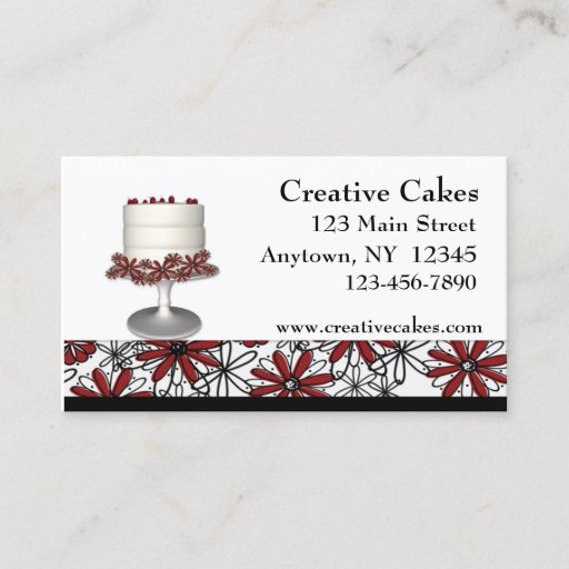 Customizable Bakery Business Card