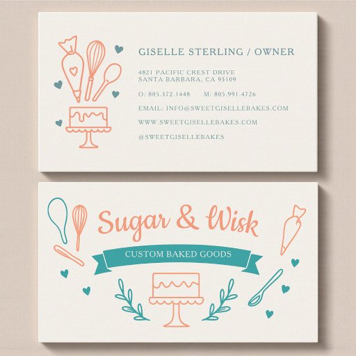Customizable Bakery Business Card