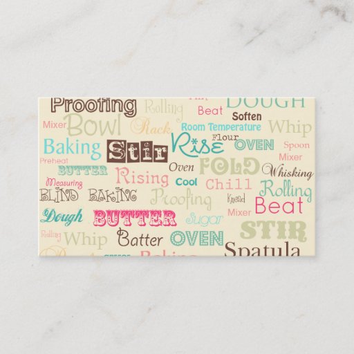 Customizable Bakery Business Card