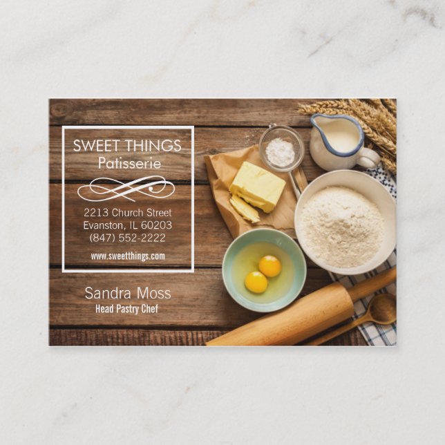 bakery business card (Front)