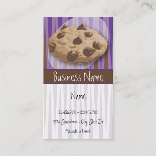 Customizable Bakery Business Card