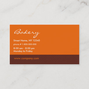 Bakery Business Card