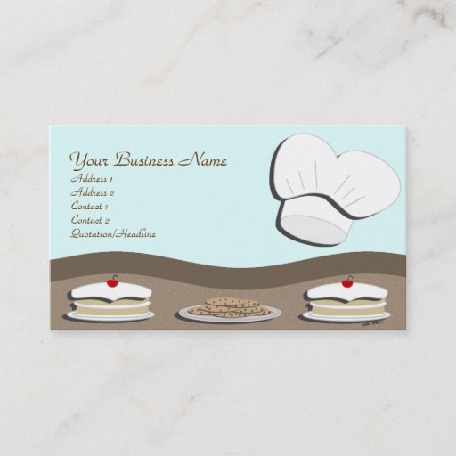 Customizable Bakery Business Card