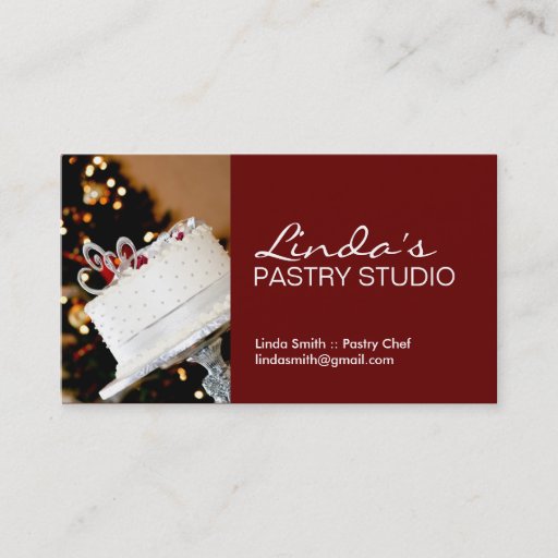 Customizable Bakery Business Card