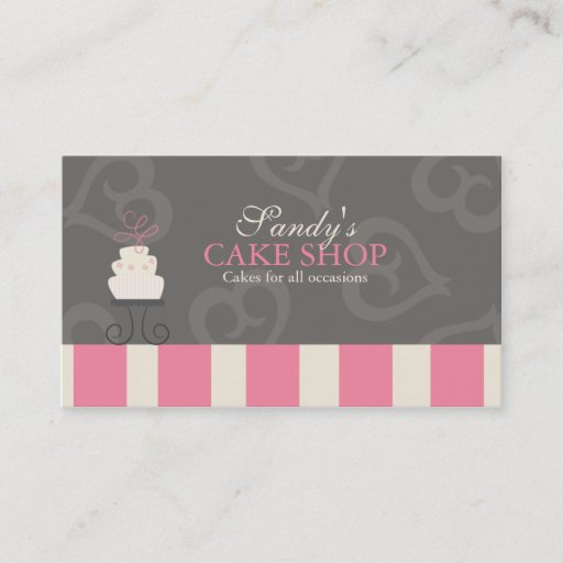 Customizable bakery business card