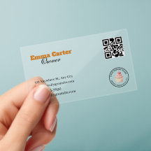 Bakery Business Card Clear Cupcake Logo