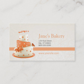 Bakery Business Card Orange