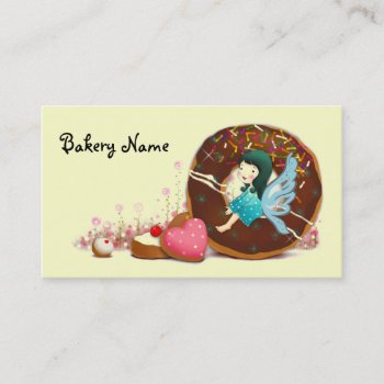 Bakery Business Card With Fairy by LulusLand at Zazzle