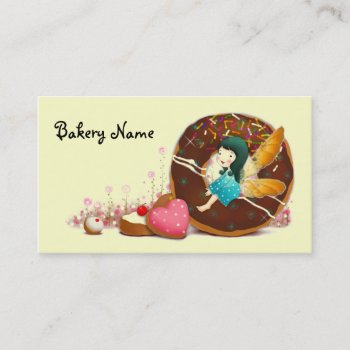 Bakery Business Card With Fairy by LulusLand at Zazzle