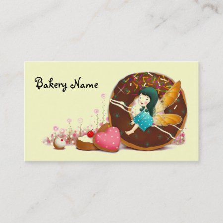 Bakery Business Card With Fairy