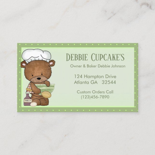 Bakery Business Cards (Front)