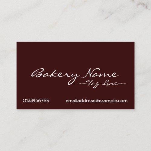Bakery Business Cards