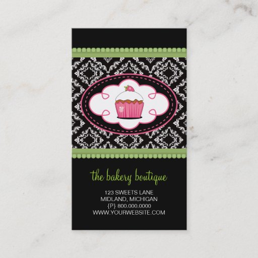 Customizable Bakery Business Cards