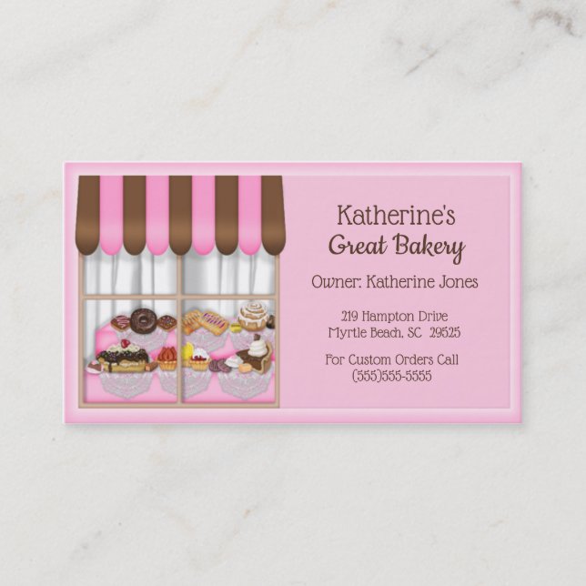 Bakery Business Cards (Front)