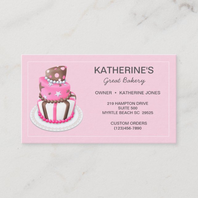 Bakery Business Cards (Front)