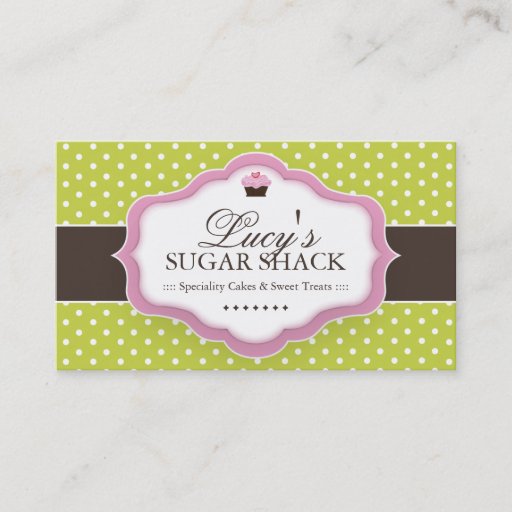 Customizable Bakery Business Cards