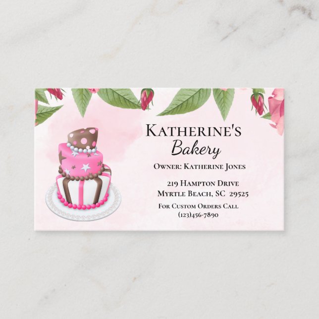 Bakery Business Cards (Front)
