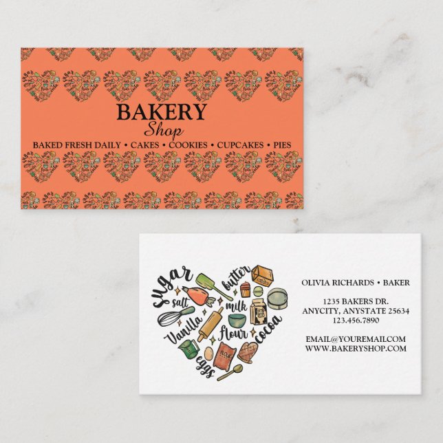 Bakery Business Cards (Front/Back)