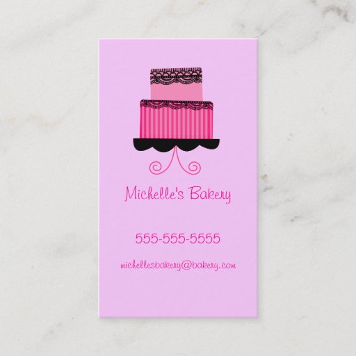 Customizable Bakery Business Cards