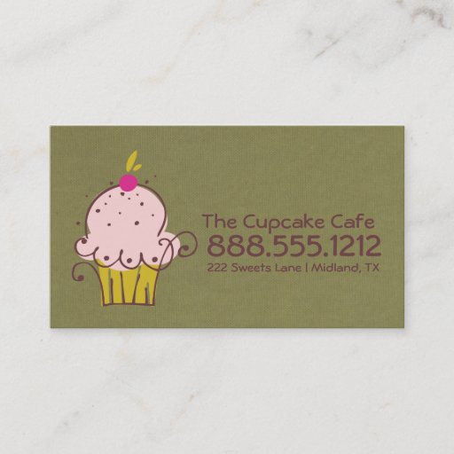 Customizable Bakery Business Cards
