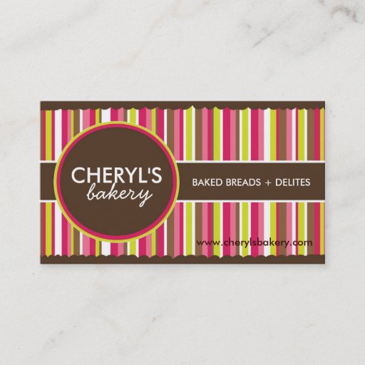 Customizable Bakery Business Cards