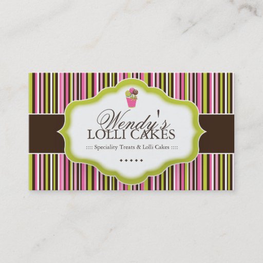 Customizable Bakery Business Cards