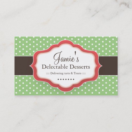 Customizable Bakery Business Cards