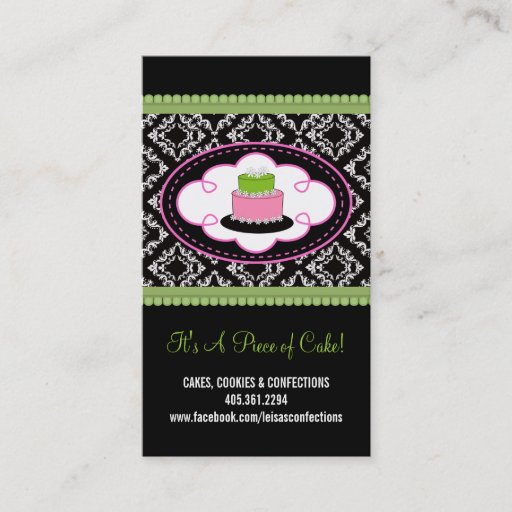 Customizable Bakery Business Cards (for Leisa)
