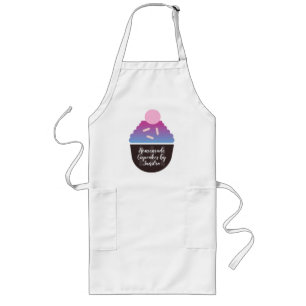 Bakery Business Cupcake Gradient Logo Long Apron