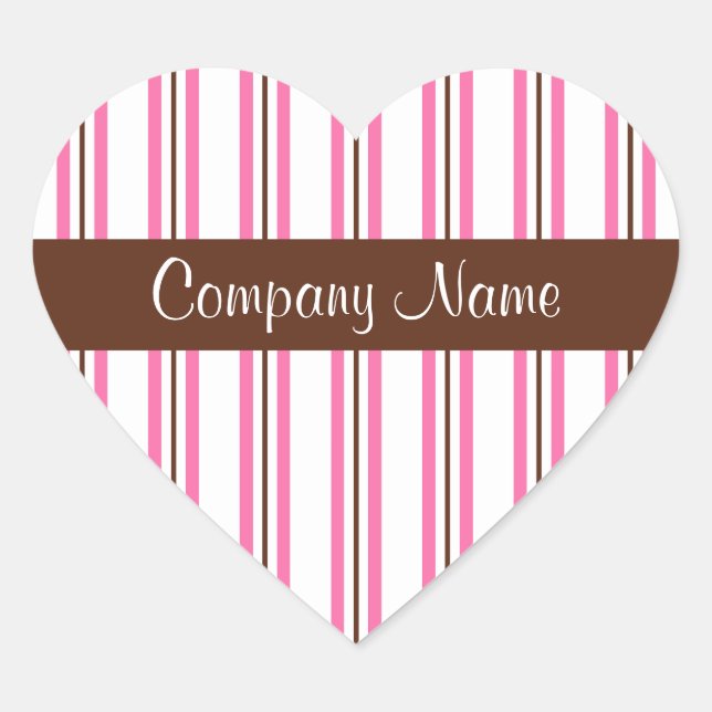 Bakery Business Heart Stickers (Front)