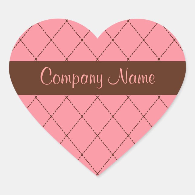 Bakery Business Heart Stickers (Front)