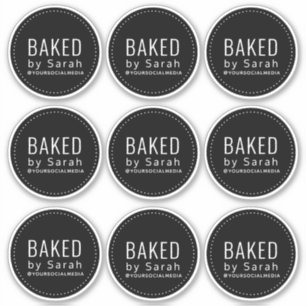 Bakery Business Packaging Vinyl Stickers