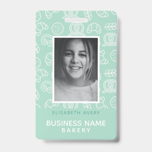 Bakery Business Photo Personalized Badge (Front)