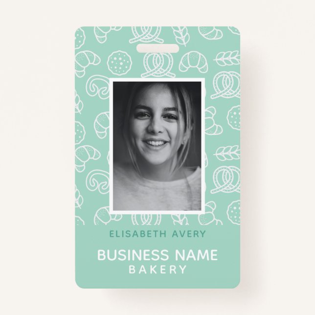 Bakery Business Photo Personalized Badge (Front)