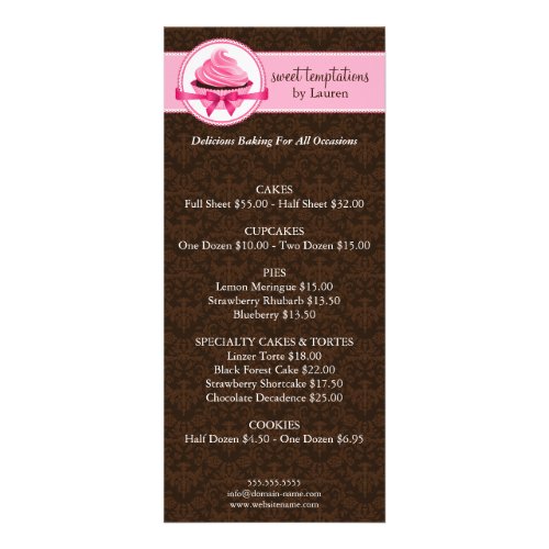 Bakery Business Rack Card