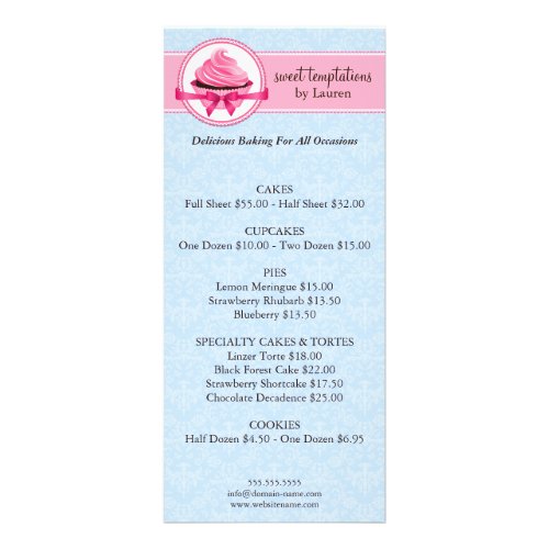 Bakery Business Rack Cards