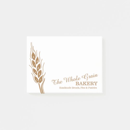 Bakery business wheat germ post it notes