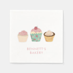 Bakery Cafe Cupcake Business Takeaway Napkins