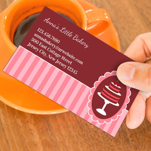 Bakery Cake Business Card Template (Creator Uploaded)