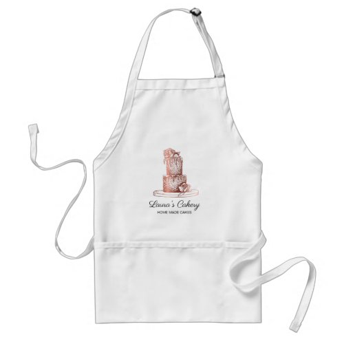 Bakery cake chef dripping chocolate sweet pastry adult apron