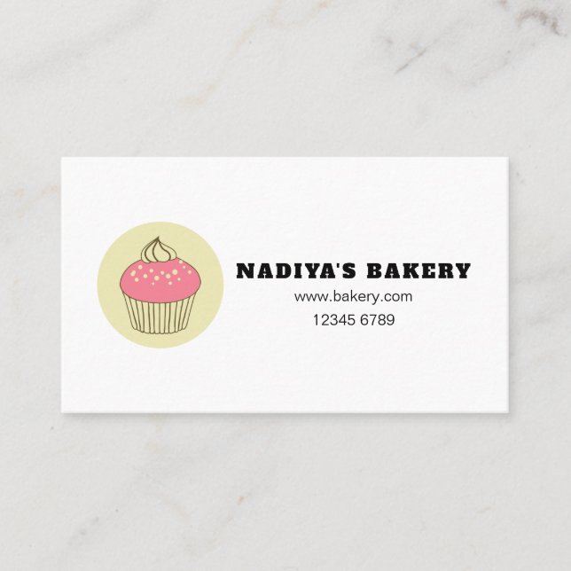Bakery & Cake shop Business Card (Front)
