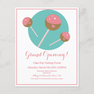 Bakery Cakepop Treats Sweet Food Truck Flyer