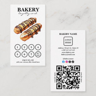 Bakery Cakes QR Code Loyalty Card